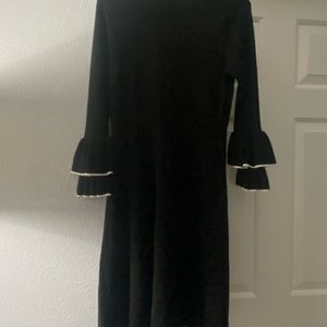 Vince Camuto Black Sheath Dress with Bell Sleeves